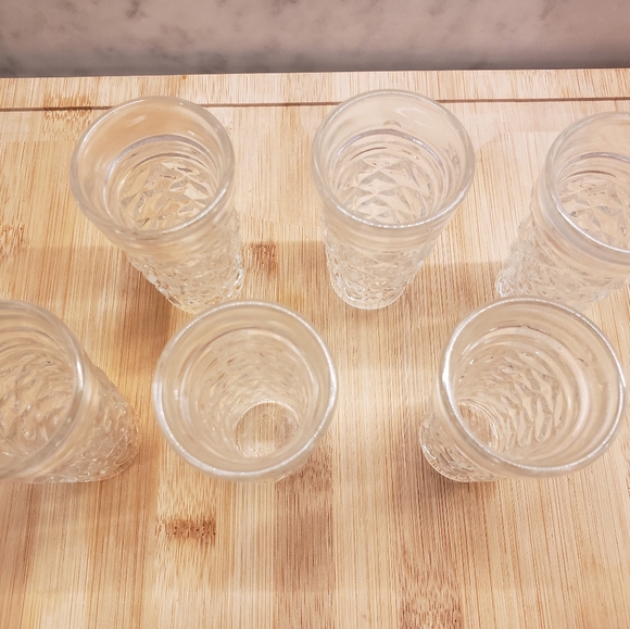 6 vintage textured shot glasses, made in Italy - Picture 2 of 4